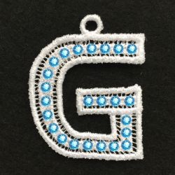 FSL Crystal Alphabet 07 machine embroidery designs