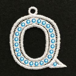 FSL Crystal Alphabet 17 machine embroidery designs