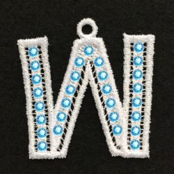 FSL Crystal Alphabet 23 machine embroidery designs