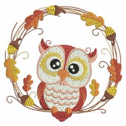 Fall Owls 01 machine embroidery designs