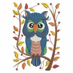 Fall Owls 02 machine embroidery designs