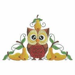 Fall Owls 04 machine embroidery designs