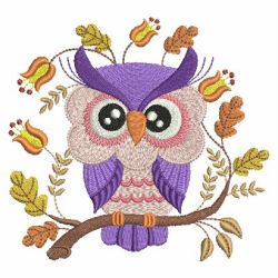 Fall Owls 09 machine embroidery designs