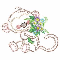 Vintage Flower Friends 05(Lg) machine embroidery designs