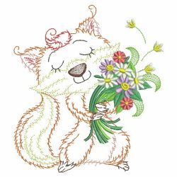 Vintage Flower Friends 07(Md) machine embroidery designs