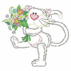 Vintage Flower Friends 10(Sm) machine embroidery designs