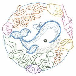 Vintage Sea Creatures 06(Md) machine embroidery designs