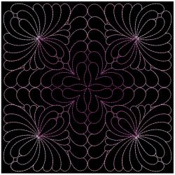Trapunto Feather Quilt(Md) machine embroidery designs