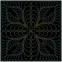 Trapunto Feather Quilt 05(Md)
