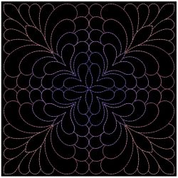 Trapunto Feather Quilt 06(Md)