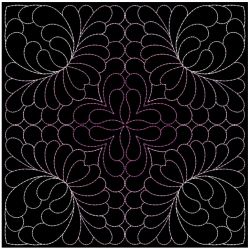 Trapunto Feather Quilt 07(Md) machine embroidery designs