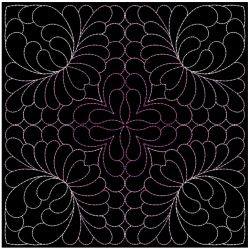 Trapunto Feather Quilt 07(Md)