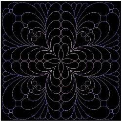 Trapunto Feather Quilt 12(Md)