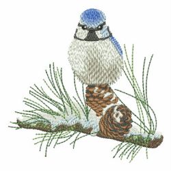 Winter Birds 01 machine embroidery designs