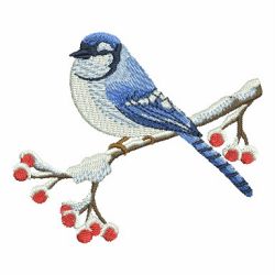 Winter Birds 03 machine embroidery designs