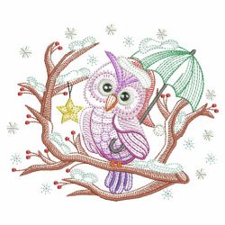 Christmas Owls 3 05(Lg) machine embroidery designs