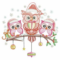 Christmas Owls 3 07(Md) machine embroidery designs