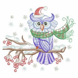 Christmas Owls 3 08(Lg) machine embroidery designs