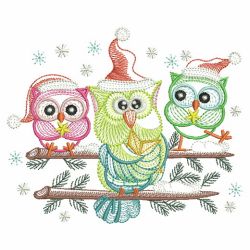 Christmas Owls 3 10(Sm) machine embroidery designs