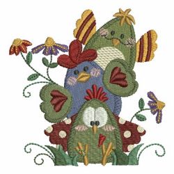 Country Chicken 04 machine embroidery designs