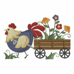 Country Chicken 06 machine embroidery designs