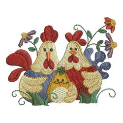 Country Chicken 07 machine embroidery designs