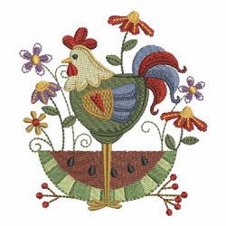 Country Chicken 09 machine embroidery designs