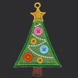 FSL Button Christmas Ornaments 05 machine embroidery designs