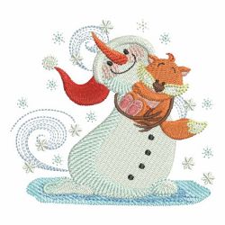 Delightful Snowman 03(Sm) machine embroidery designs