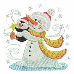 Delightful Snowman 04(Sm) machine embroidery designs