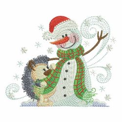 Delightful Snowman 05(Lg) machine embroidery designs