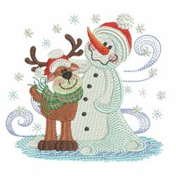 Delightful Snowman 07(Lg) machine embroidery designs