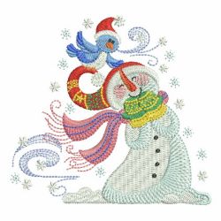 Delightful Snowman 08(Sm) machine embroidery designs