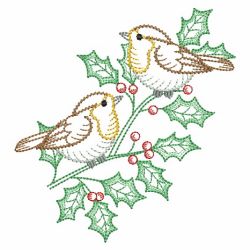 Vintage Winter Birds(Md) machine embroidery designs
