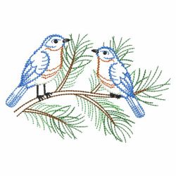 Vintage Winter Birds 02(Lg) machine embroidery designs
