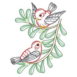 Vintage Winter Birds 03(Md) machine embroidery designs