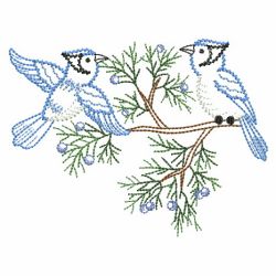 Vintage Winter Birds 04(Lg) machine embroidery designs