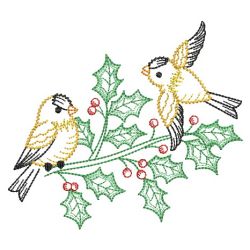 Vintage Winter Birds 06(Md) machine embroidery designs