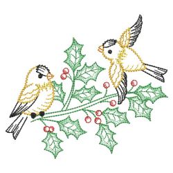 Vintage Winter Birds 06(Sm) machine embroidery designs