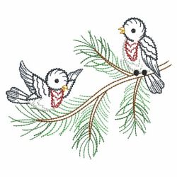 Vintage Winter Birds 07(Lg) machine embroidery designs