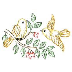 Vintage Winter Birds 09(Md) machine embroidery designs