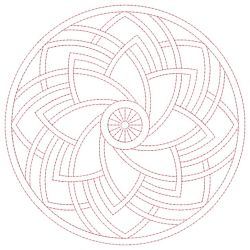 Trapunto Medallion Quilt 05(Sm)