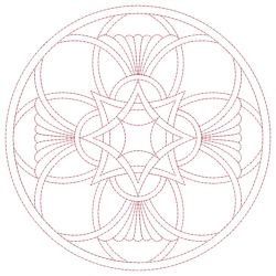 Trapunto Medallion Quilt 07(Sm)