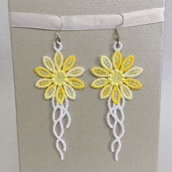 FSL Flower Earrings 01 machine embroidery designs