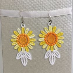 FSL Flower Earrings 04 machine embroidery designs