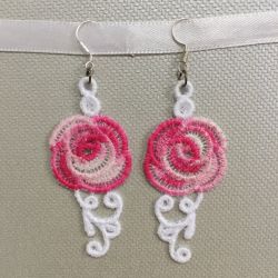 FSL Flower Earrings 06 machine embroidery designs