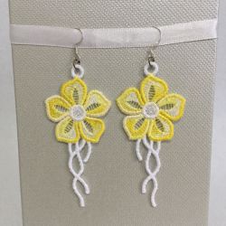 FSL Flower Earrings 09 machine embroidery designs