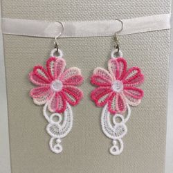 FSL Flower Earrings 10 machine embroidery designs