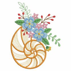 Flower Shells(Md) machine embroidery designs