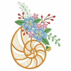 Flower Shells 01(Lg) machine embroidery designs